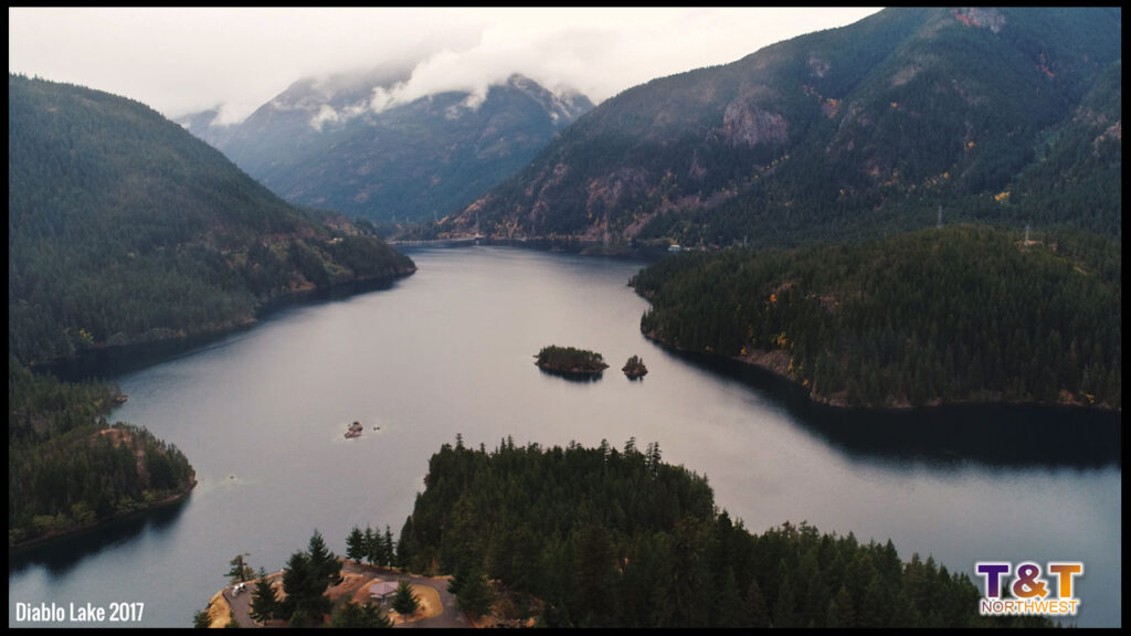 Diablo Lake along Highway 2 in Washington State
