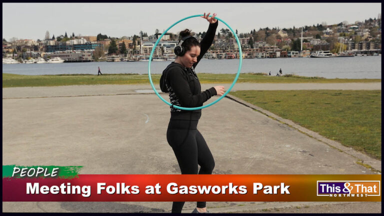 Meeting Folks at Gas Works Park in Seattle, Washington.